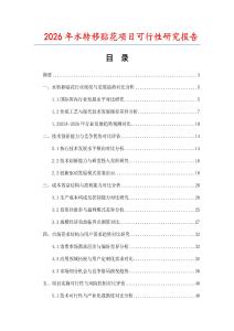 2026年水转移贴花项目可行性研究报告