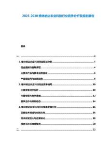 2025-2030格林納達農業科技行業競爭分析及規劃報告