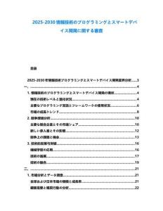 2025-2030情報(bào)技術(shù)のプログラミングとスマートデバイス開発に関する審査