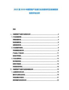 2025至2030中國警報產生器行業深度研究及發展前景投資評估分析