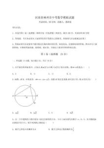 2024河南省林州市中考數學模擬試題帶答案詳解（輕巧奪冠）