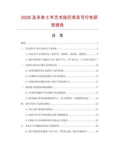 2026及未來5年藝術掛歷項目可行性研究報告