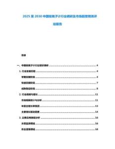 2025至2030中國銨離子計行業調研及市場前景預測評估報告