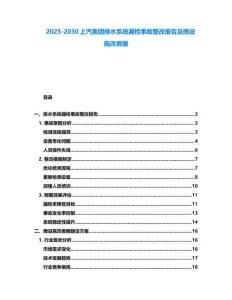 2025-2030上汽集團(tuán)排水系統(tǒng)漏檢事故整改報(bào)告及雨設(shè)施改善圈