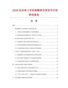 2026及未來(lái)5年機(jī)制鵝卵石項(xiàng)目可行性研究報(bào)告