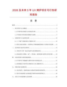 2026及未來5年UV烤爐項目可行性研究報告