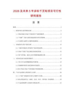 2026及未來5年非標(biāo)千頁輪項(xiàng)目可行性研究報(bào)告