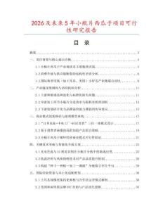 2026及未來5年小瓶片西瓜子項目可行性研究報告