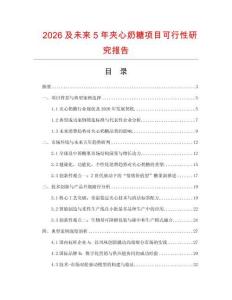 2026及未來5年夾心奶糖項目可行性研究報告