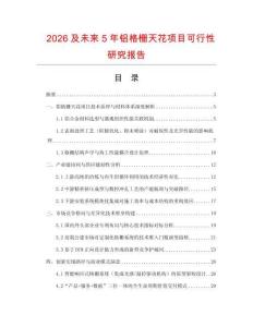 2026及未來(lái)5年鋁格柵天花項(xiàng)目可行性研究報(bào)告