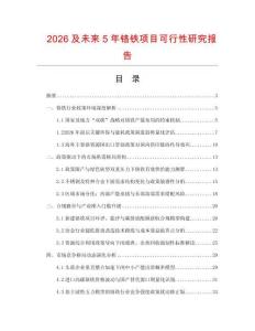 2026及未來5年鉻鐵項(xiàng)目可行性研究報(bào)告