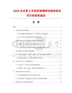2026及未來5年有機玻璃帶狀線條項目可行性研究報告