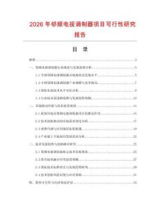 2026年鄰頻電視調(diào)制器項(xiàng)目可行性研究報(bào)告