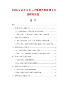 2026及未來5年γ-乙氧基丙胺項目可行性研究報告