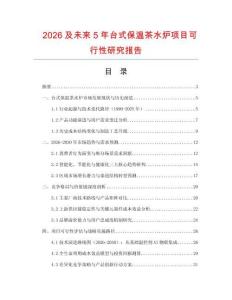 2026及未來5年臺式保溫茶水爐項目可行性研究報告