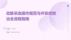 動脈采血操作規范與并發癥防治全流程指南