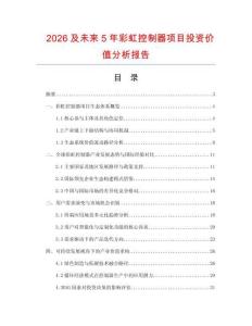 2026及未來5年彩虹控制器項目投資價值分析報告