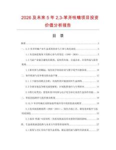 2026及未來(lái)5年23-苯并呋喃項(xiàng)目投資價(jià)值分析報(bào)告