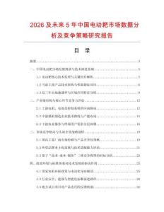 2026及未來5年中國(guó)電動(dòng)耙市場(chǎng)數(shù)據(jù)分析及競(jìng)爭(zhēng)策略研究報(bào)告