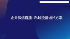 （32頁(yè)P(yáng)PT）直播營(yíng)銷課件8微信直播私域流量增長(zhǎng)案例