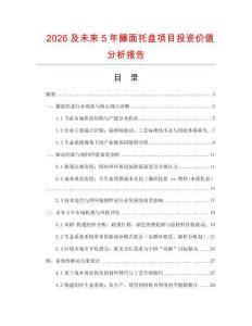2026及未來5年藤面托盤項目投資價值分析報告
