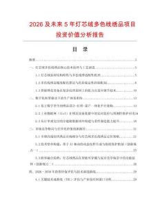 2026及未來5年燈芯絨多色線繡品項目投資價值分析報告