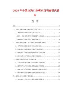 2025年中國點澆口熱嘴市場調查研究報告