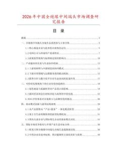 2026年中國全絕緣中間端頭市場調查研究報告
