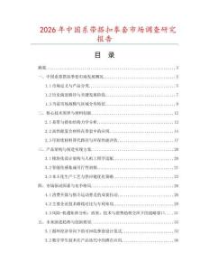 2026年中國系帶搭扣拳套市場調查研究報告