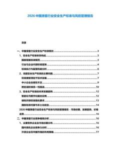 2026中國滑套行業安全生產標準與風險管理報告