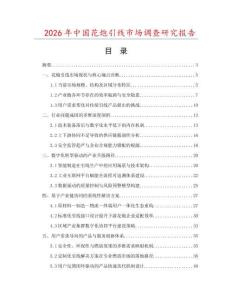 2026年中國花炮引線市場調(diào)查研究報告