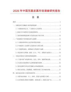 2026年中國雙圓皮畫市場調查研究報告