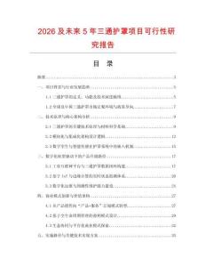 2026及未來5年三通護罩項目可行性研究報告