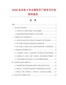 2026及未來5年古銅雙開門項目可行性研究報告