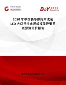 2026年中國豪華摩托車改裝LED大燈行業市場規模及投資前景預測分析報告