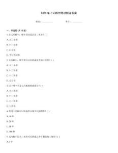 2025年七巧板拼圖試題及答案