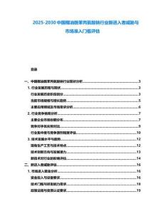2025-2030中國椰油酰苯丙氨酸鈉行業新進入者威脅與市場準入門檻評估