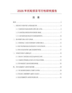 2026年托轮项目可行性研究报告