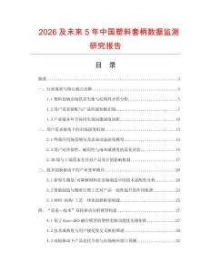 2026及未來5年中國塑料套柄數據監(jiān)測研究報告