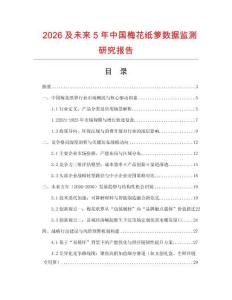 2026及未來5年中國梅花紙籮數據監測研究報告