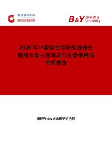 2026年中國軟性印制板蝕刻去膜線市場占有率及行業競爭格局分析報告