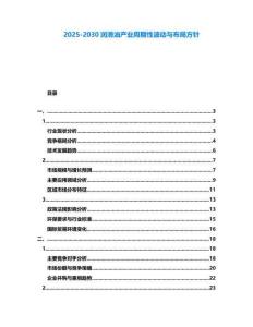 2025-2030潤滑油產(chǎn)業(yè)周期性波動與布局方針