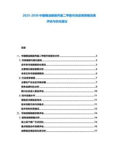 2025-2030中國椰油酰胺丙基二甲胺市場促銷策略效果評估與優化建議
