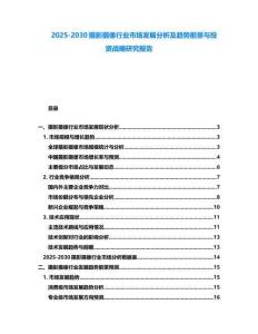 2025-2030攝影攝像行業市場發展分析及趨勢前景與投資戰略研究報告