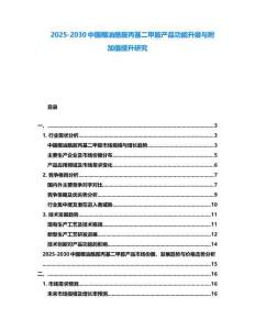 2025-2030中國椰油酰胺丙基二甲胺產品功能升級與附加值提升研究