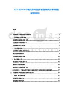 2025至2030中國負離子發梳市場前景預判與未來銷售量預測報告