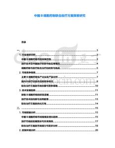 中國B細(xì)胞藥物聯(lián)合放療方案探索研究