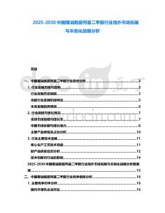 2025-2030中國椰油酰胺丙基二甲胺行業海外市場拓展與本地化戰略分析
