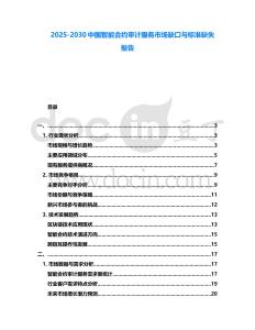 2025-2030中國智能合約審計服務市場缺口與標準缺失報告