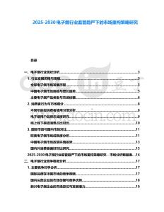2025-2030電子煙行業監管趨嚴下的市場重構策略研究